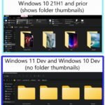 Windows 11新发现:取消了文件夹预览缩略图