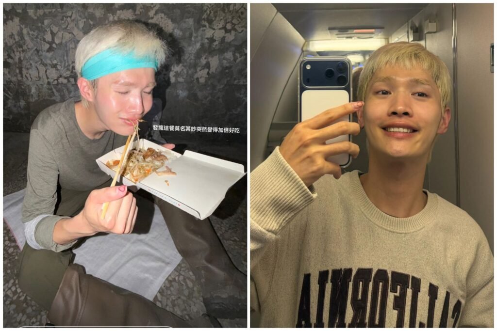 鍾明軒現身花蓮救災！　汗流浹背吃便當喊：突然變得加倍好吃